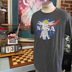 Men's NASA Vitruvian Astronaut Chevron Logo T-Shirt